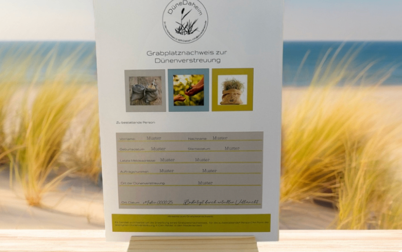 Grabplatznachweis